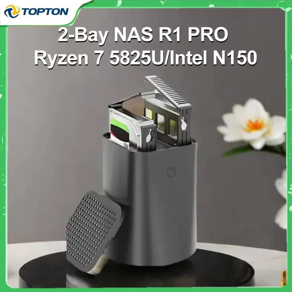 Topton Router Ssd Topton R1 PRO 2 Bay NAS Mini PC AMD Ryzen 7 5825U,... From ...