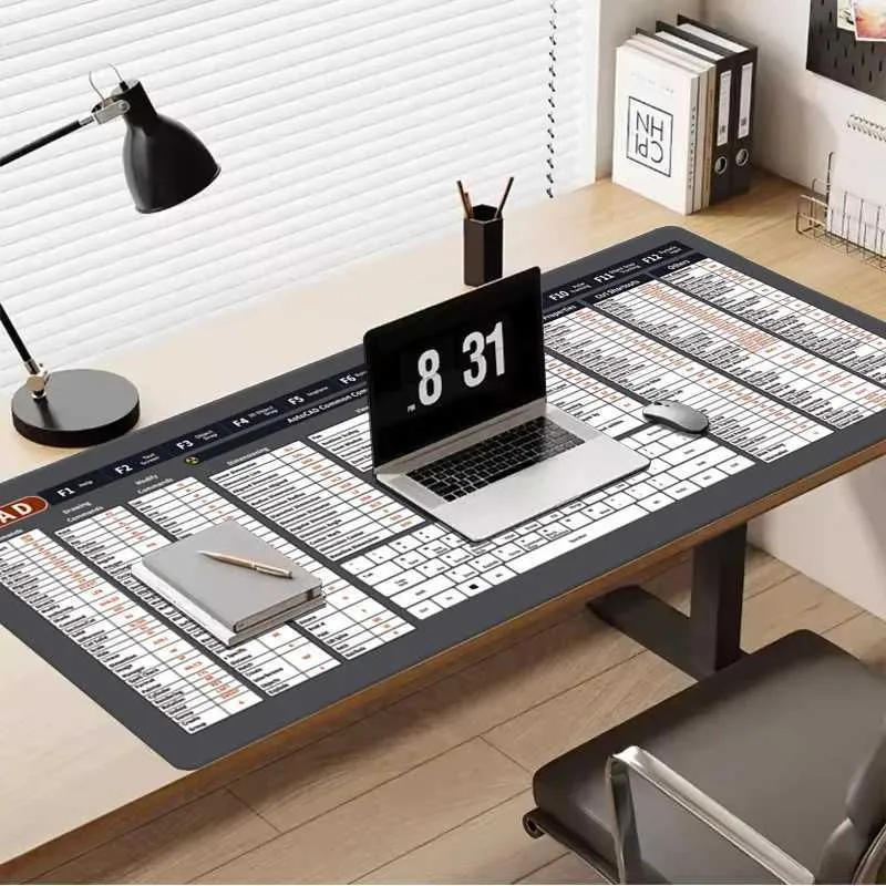 Large PU Leather Desk Mat XXL Extended Keyboard Mouse Pad Non-Slip ...