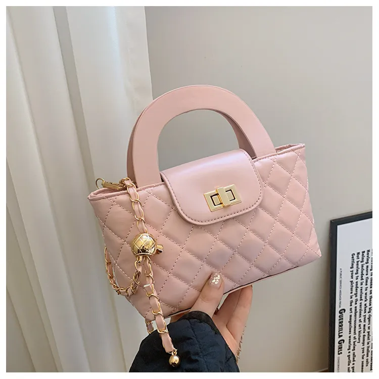 Dia-shaped Small Square For Women, Fashionable And Versatile Vegetable Basket, Hand-held Bill Of Lading, Shoulder_voghion.com