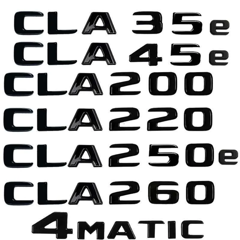 Car Trunk Letters Emblem Badge Decals Sticker For Mercedes Benz CLA ...