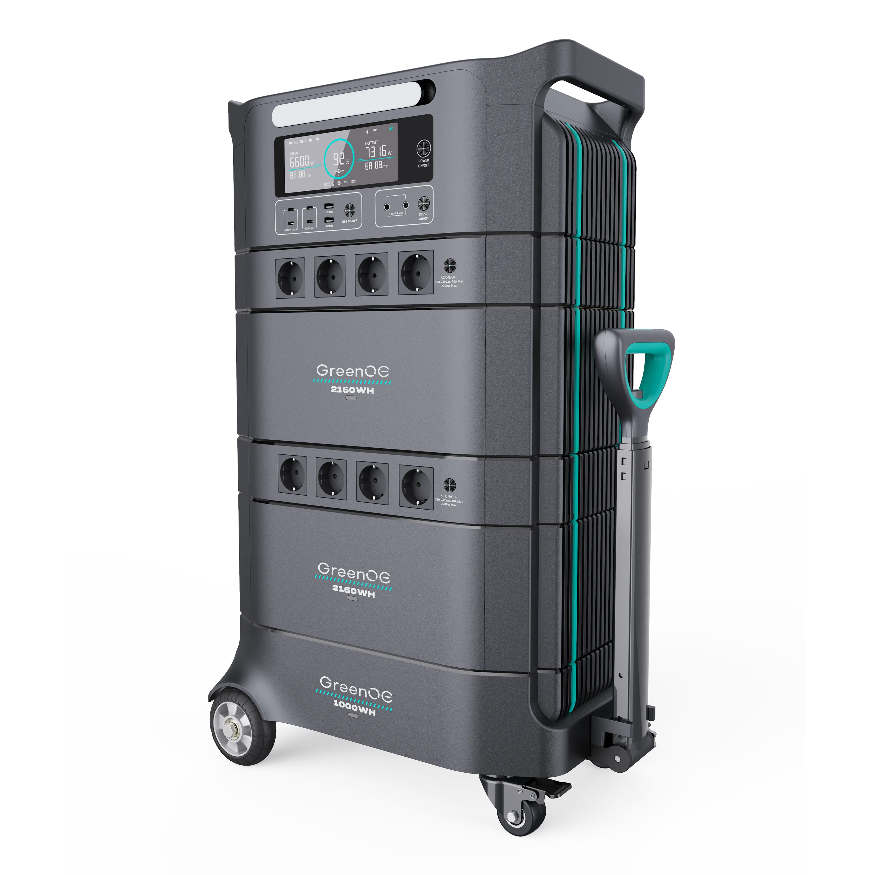 4KWh/6.6KW Portable Power Station - Modular Home Backup Battery & Solar ...
