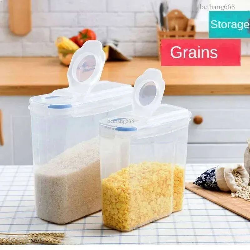 240802 Airtight Food Storage Containers 2.5/4L Moistureproof, Insect ...