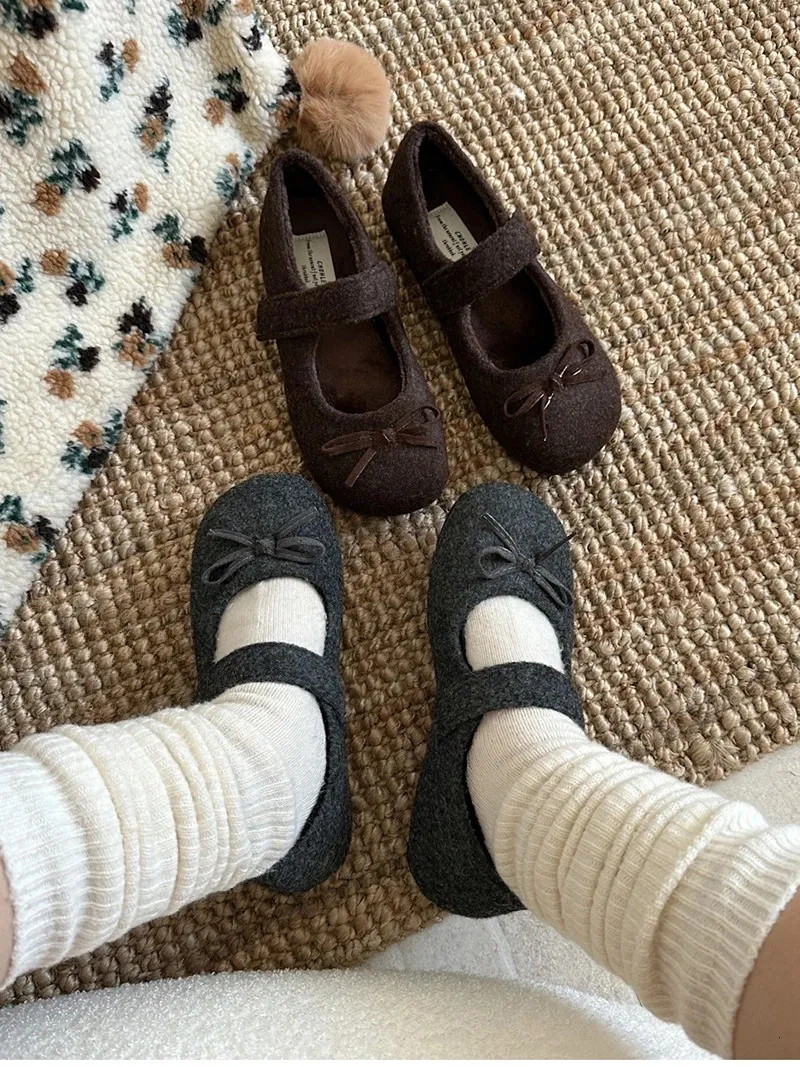 Scarpe basse in lana da donna comode e calde per esterni_voghion.com