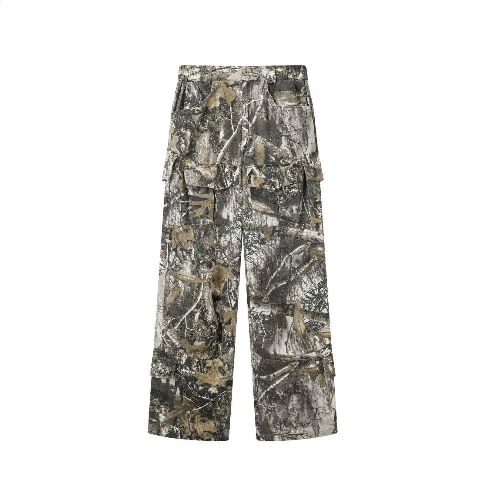 nyanco55様 Mens Camouflage Pants Vintage Wash Loose Fit Wide Leg Casual