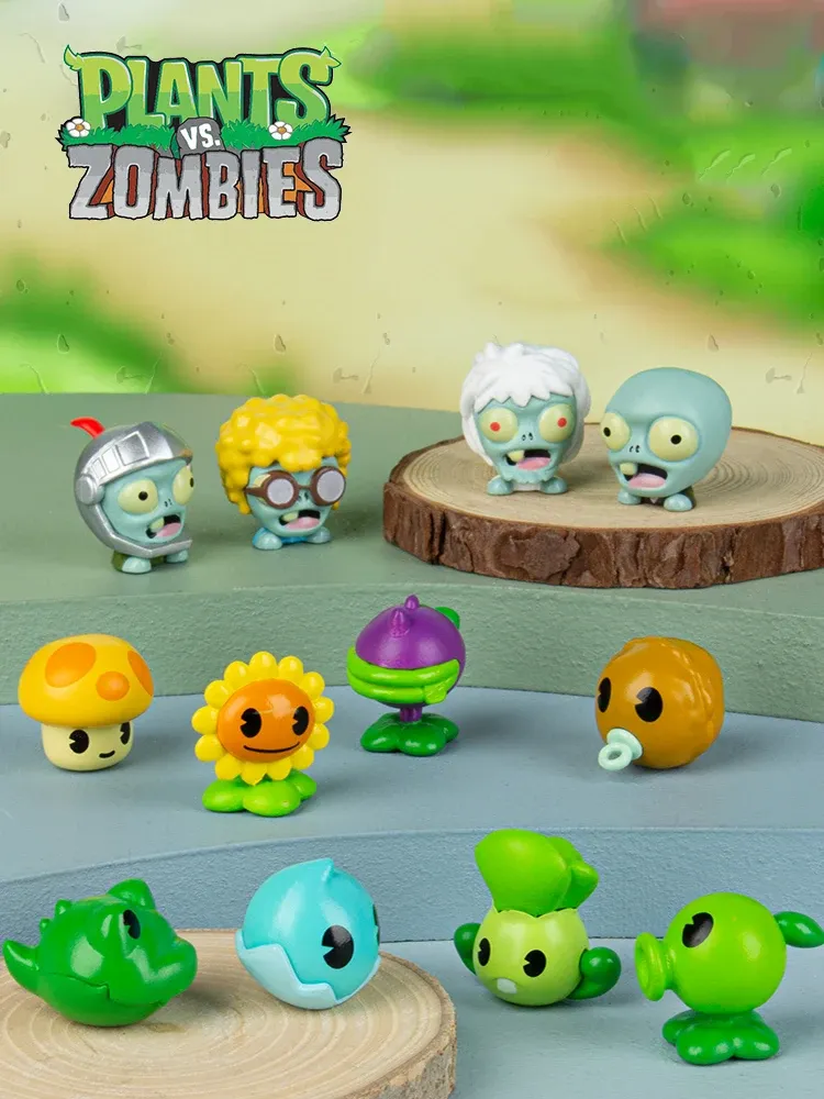 Mini Box Zombie Blind Box Mengzi Plants Vs Zombies Licensed Chibi Mini Figure Set 4 ...