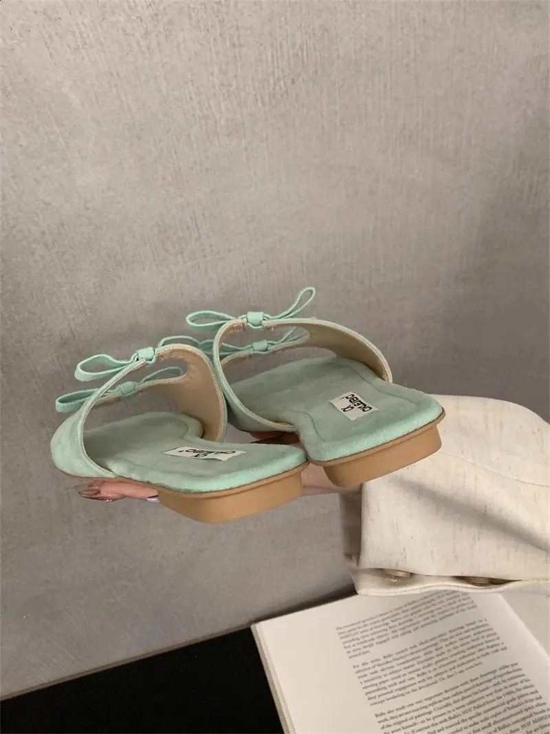 Elegant Women's Summer Beach Sandals With Bow Detail Comfortable_voghion.com