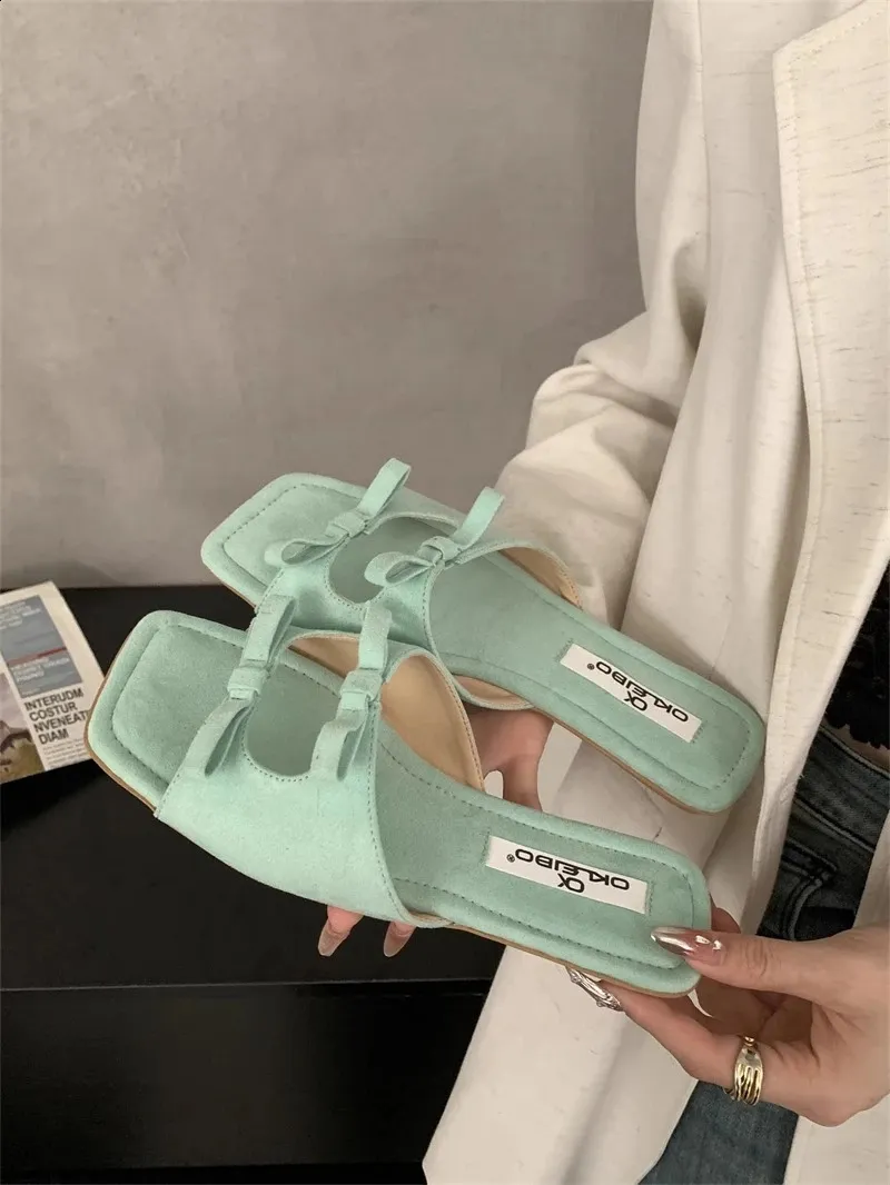 Elegant Women's Summer Beach Sandals With Bow Detail Comfortable_voghion.com