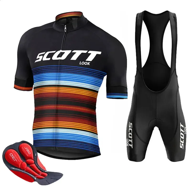 Scott Look Bicycle Shirt Set Summer Breathable Road Bike Cycling