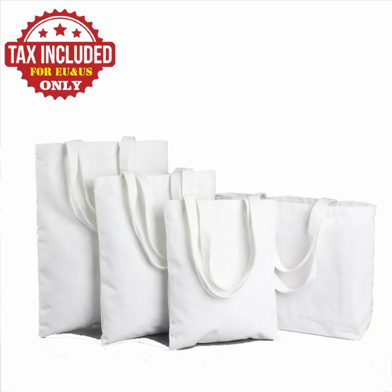 Wholesale Sublimation Tote Bags Blank Polyester Totes Canvas