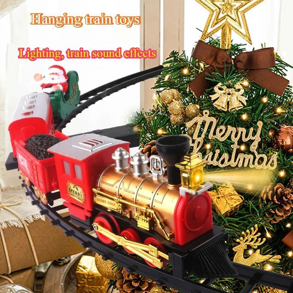 L251122OR3P Christmas Electric Train Set Kids Holiday Toy Gift With ...