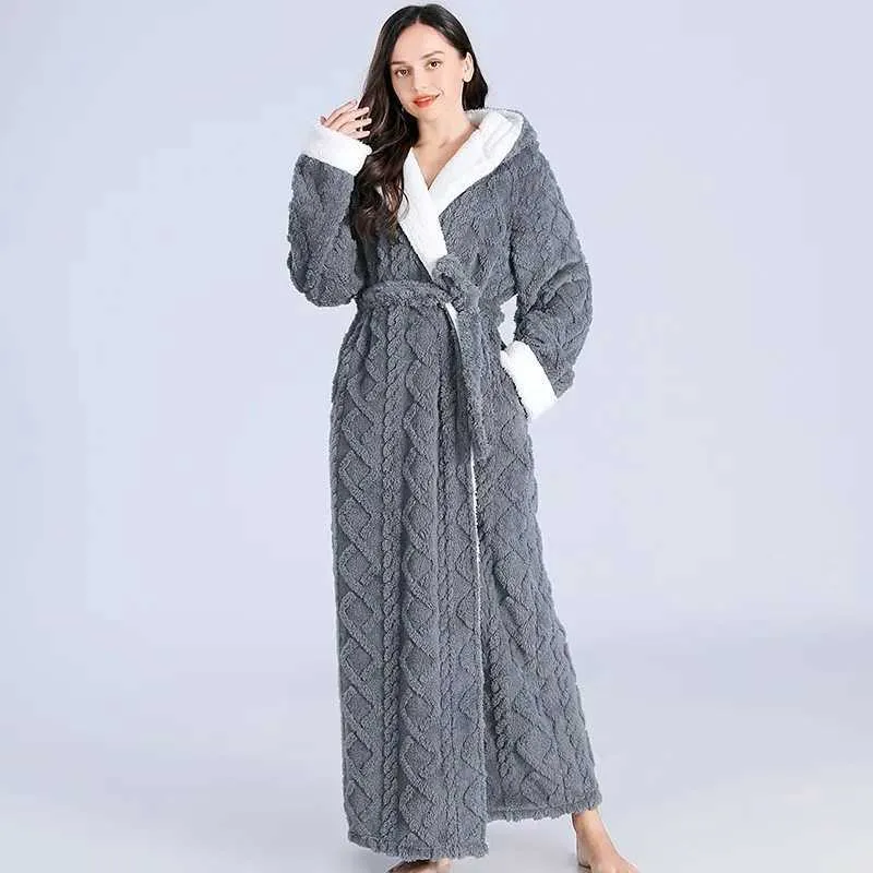 extra long ladies dressing gowns Luxury Thermal Flannel Bathrobe For Women... From Best197, Rs.2,104.01 floor length dressing gown
