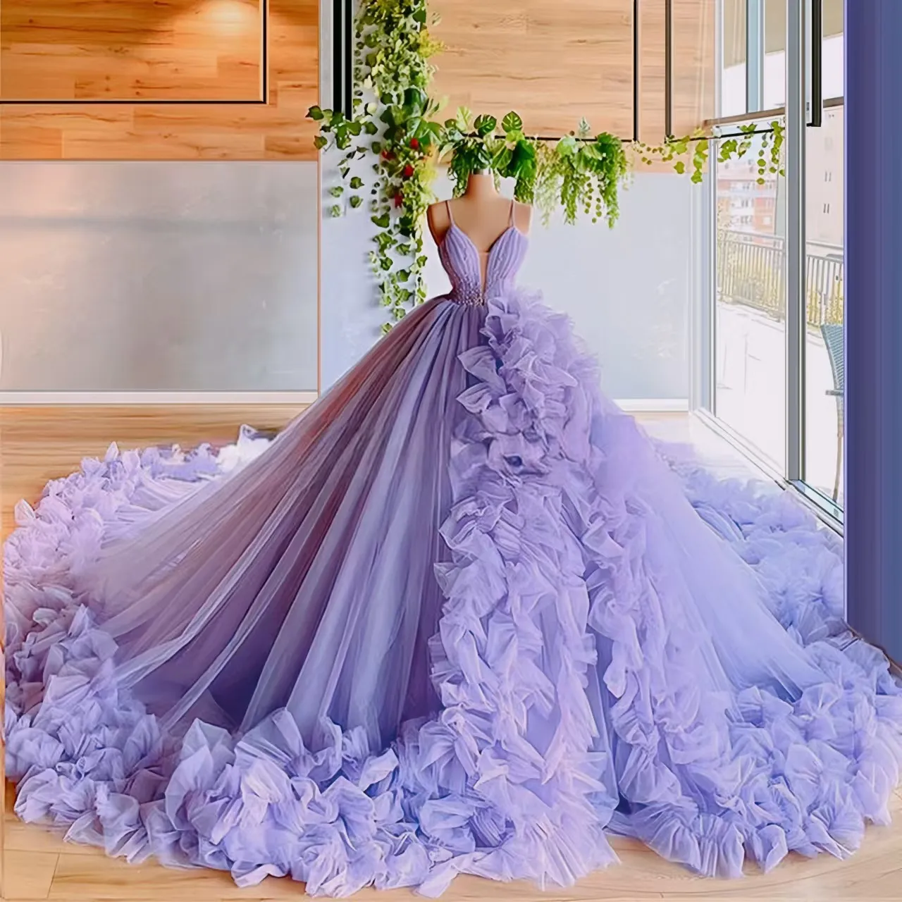 strapless open back dress Lilac Ball Gown Sweet 16 Quinceanera Dresses Heavy Beaded Illusion Sle –  SheerGirl
