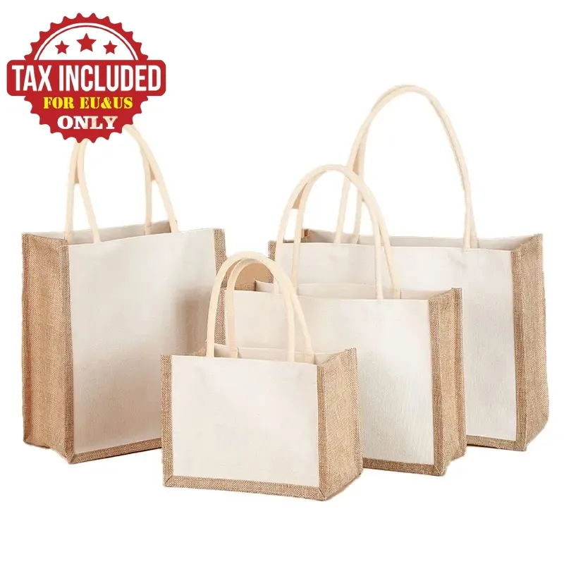 Zcbzbn - Sac Fourre-tout En Toile Imprimé - 34x39 Cm - Réutilisable, Lavable - Pour Courses