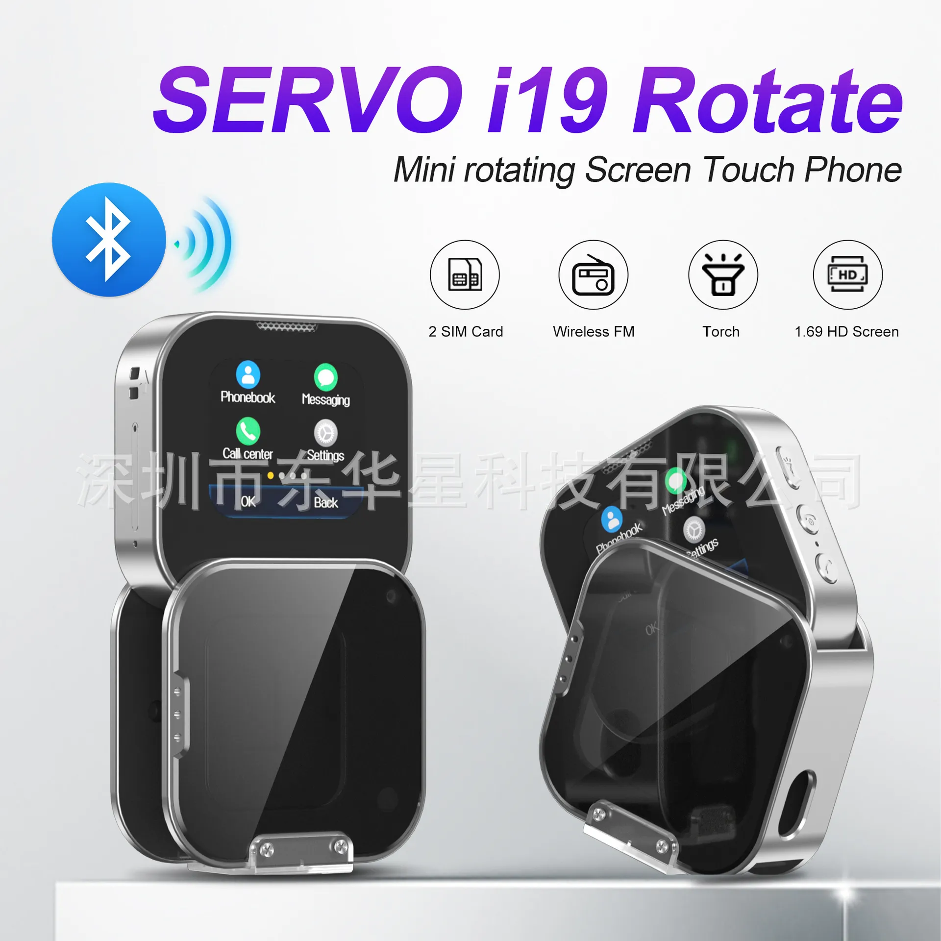 SERVO I9 Flip Mini Mobile Phone Rotating Touch... From Abc5588, $64.93 ...