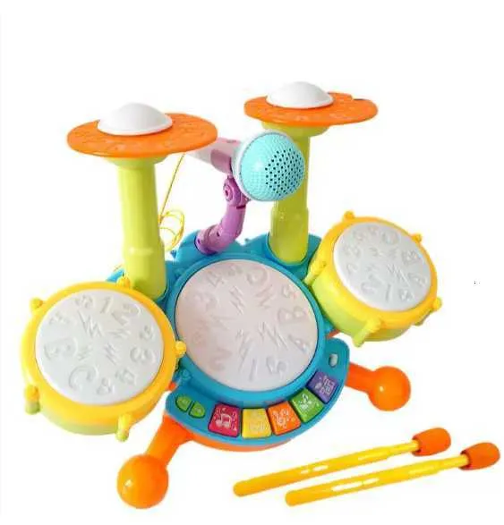 Tambor De Madera De 15 Cm Para Niños De 2 A 5 Años – Instrumento Educativo Con Correa Ajustable