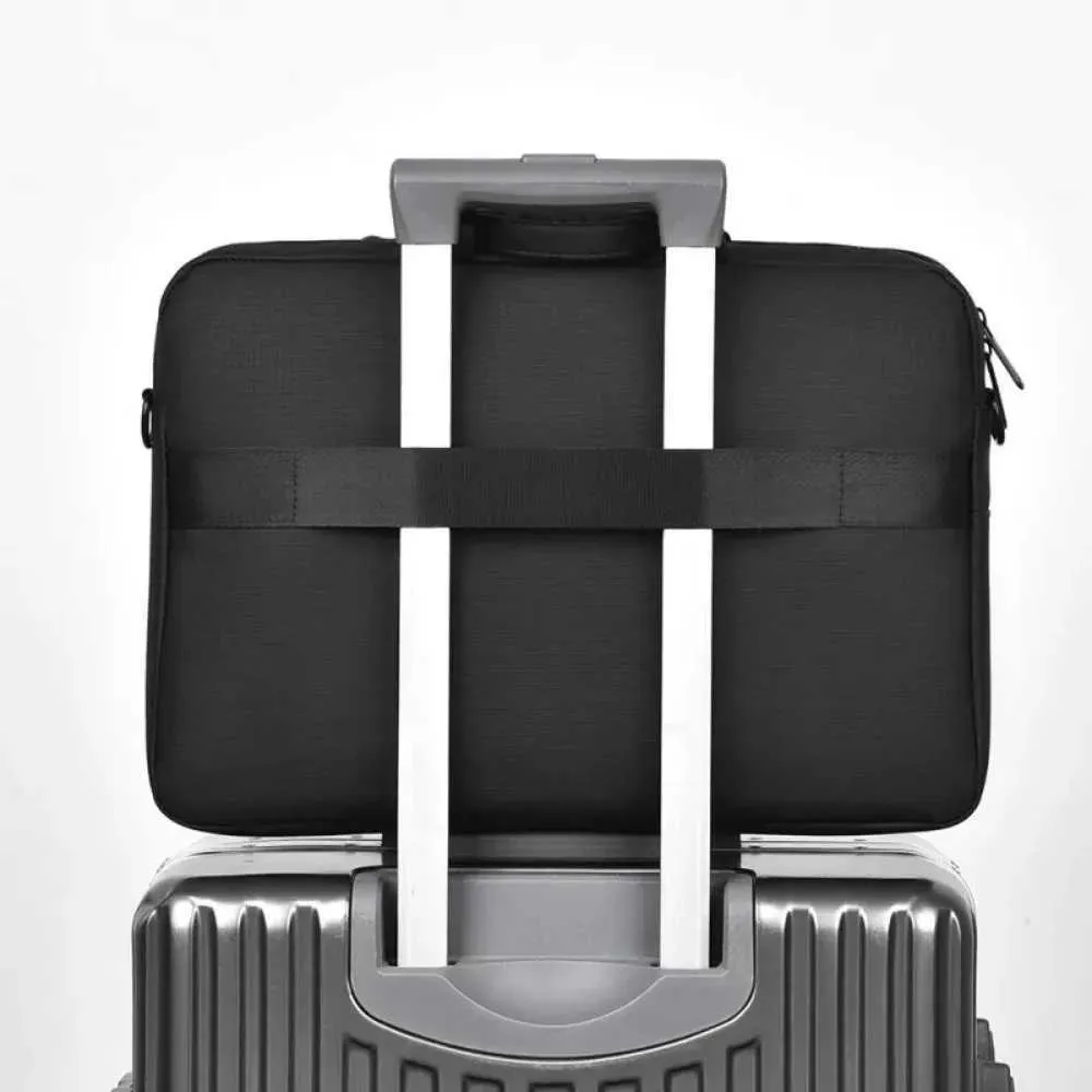 Pvc Briefcase Mens Briefcase Laptop Bag Waterproof PVC 15.6-17.3 Inch Adjustable ...