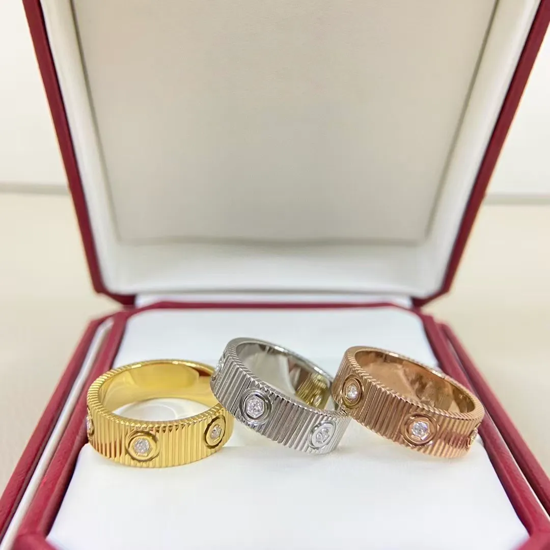 12A Sterling Silver 18K Gold Designer Rings Luxury Wedding Couple Bands ...