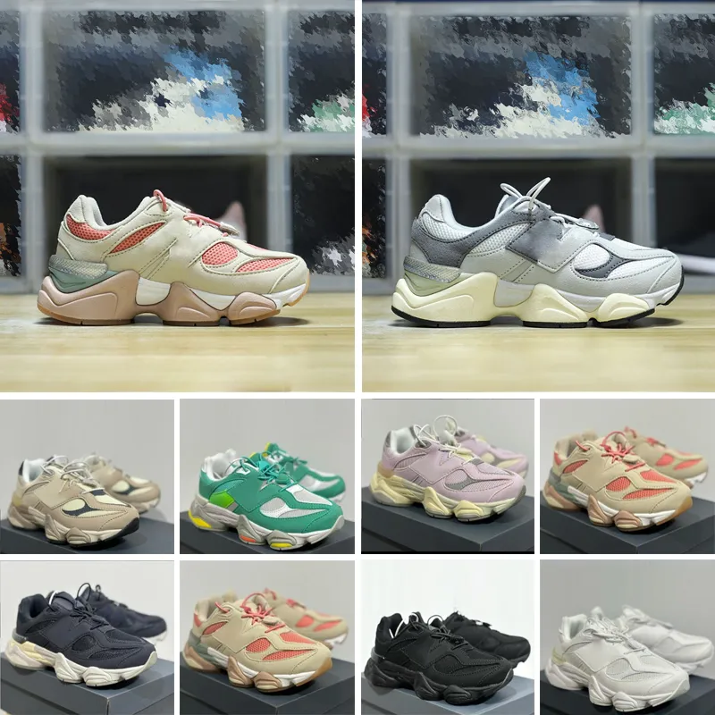 Designer 9060 Kids Running Sneakers – Multi‑Color Stretch Fabric Trainers, Unisex, $31.69 Flash Sale