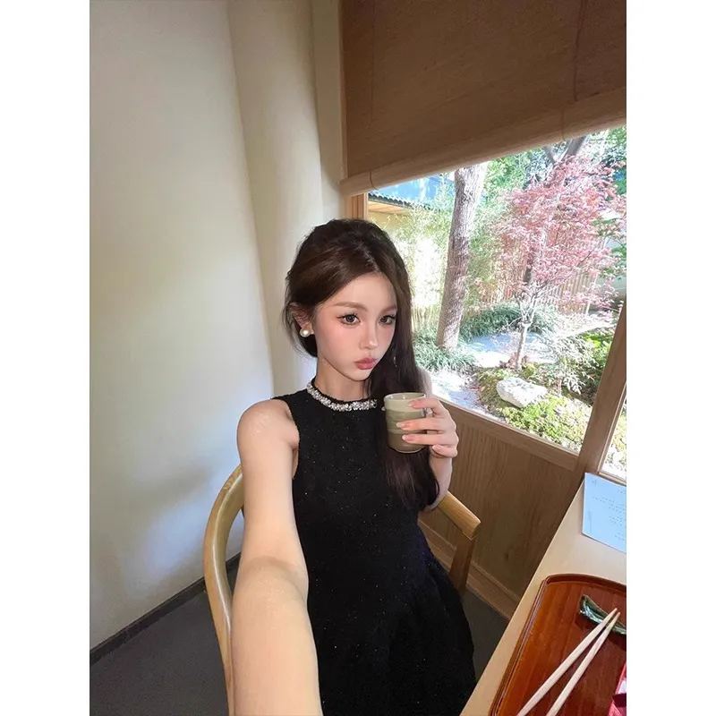 Mini Black Sleeveless Birthday Dress for Women with Pearl Decoration and  A-Line Silhouette from Dhgate Basic & Casual Dresses - price 57.29