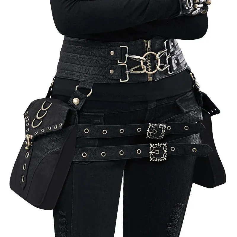 Steampunk Handmade Utility Hip Belt Bag Women... From 42,72 € | DHgate