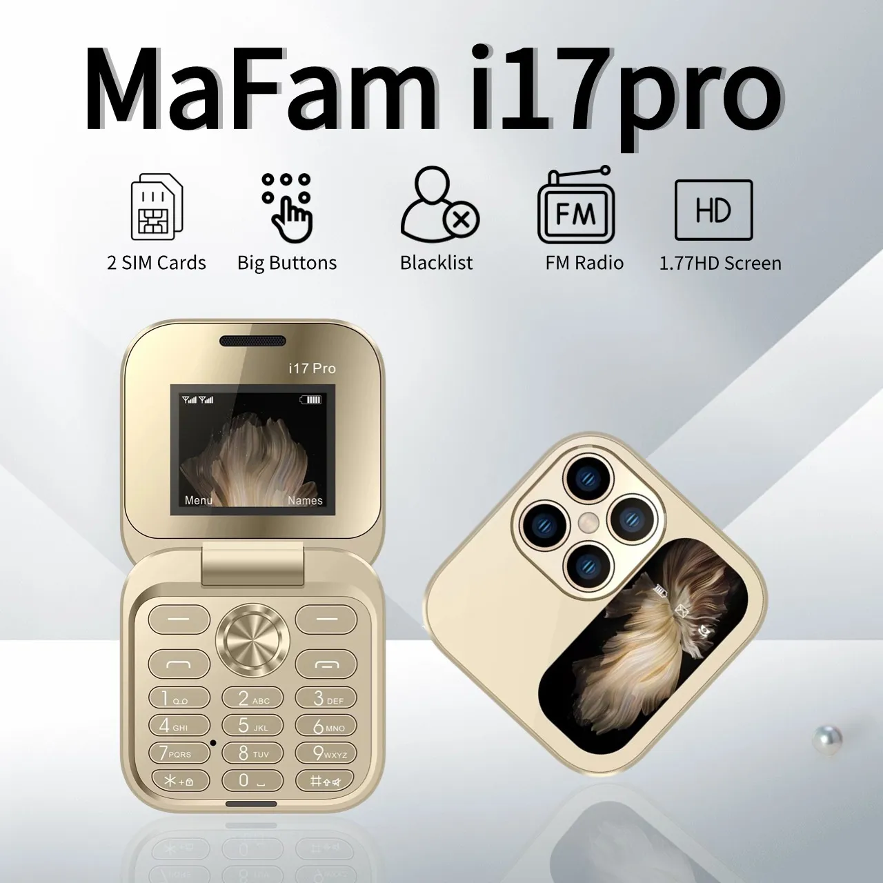 Uleway T1807 4G Unlocked Basic Mobile Phone, UK Sim Free