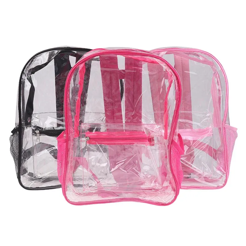 Zaino trasparente impermeabile in pvc per sport e viaggi_voghion.com