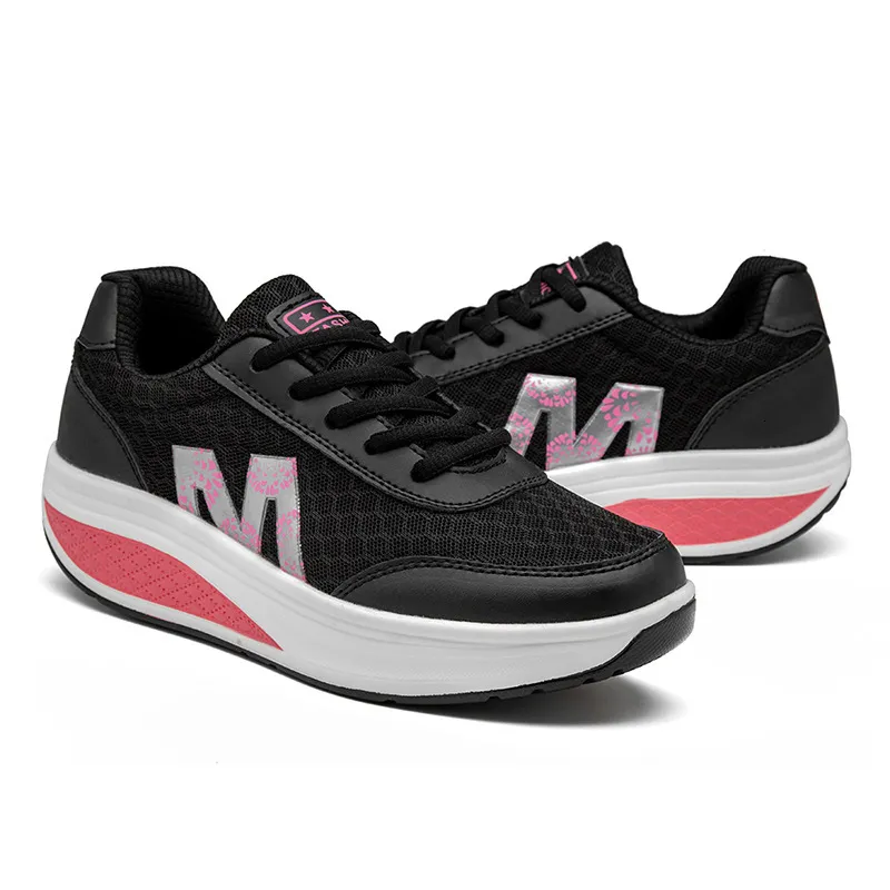 Women S Sports Rocking Travel Outdoor Mesh Sponge Cake Single Shoes Ddmysaturn_voghion.com