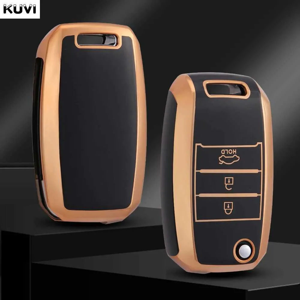 Kia Picanto Key Shell TPU Car Key Flip Shell Cover for KIA Rio 3 K2 Ceed Cerato K3 K5 Sorento ...