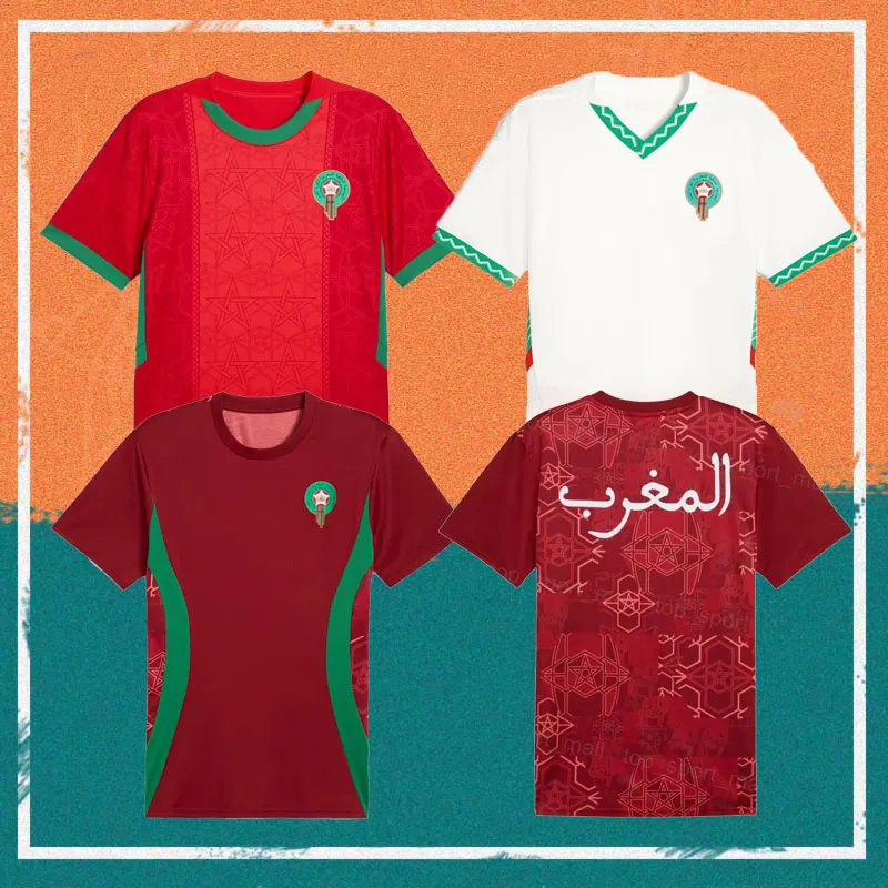 Save Big on Bulk Morocco Jersey 2025 25/26 Morocco Soccer Jerseys 2025 Home  Maillot De Foot ZIYECH BELHANDA Camiseta De Futbol BENATIA HAKIMI National 