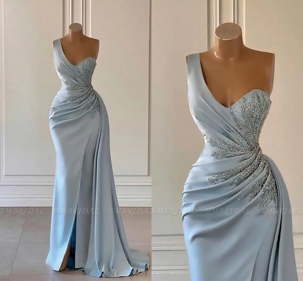 blue off the shoulder dress Light Satin Long Prom Dress, Off Shoulder Formal How To Add Rhinestones LowStock:43157333540915 Color:red
