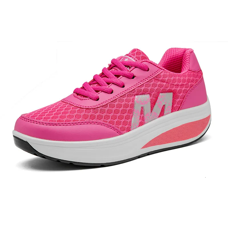Women S Sports Rocking Travel Outdoor Mesh Sponge Cake Single Shoes Ddmysaturn_voghion.com