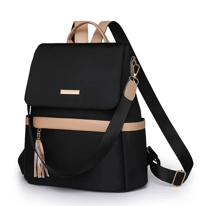 1 Antitheft Mediumsized Classic Backpack With Black Minimalist Adjustable Shoulder Straps Perfect For Outdoor Travel And_voghion.com