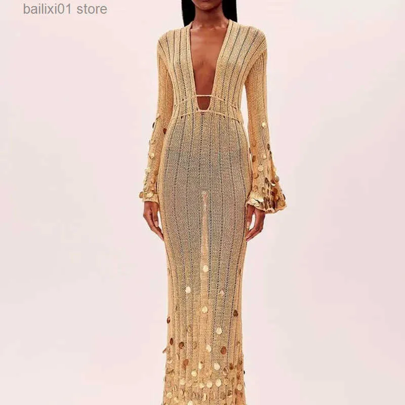 gold sequin knit dress Beaumont Cream Gold Dress | Occasion Dress in Sizes XXS–6X main image 0