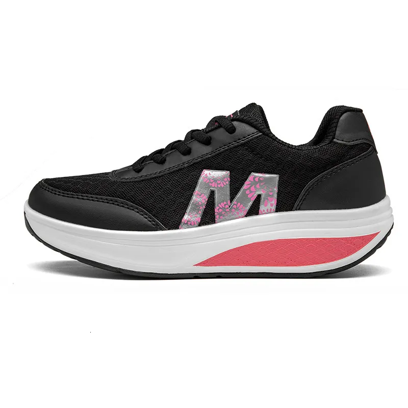Women S Sports Rocking Travel Outdoor Mesh Sponge Cake Single Shoes Ddmysaturn_voghion.com
