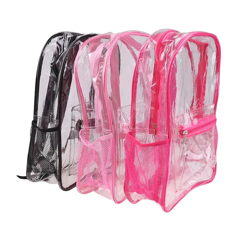 Zaino trasparente impermeabile in pvc per sport e viaggi_voghion.com