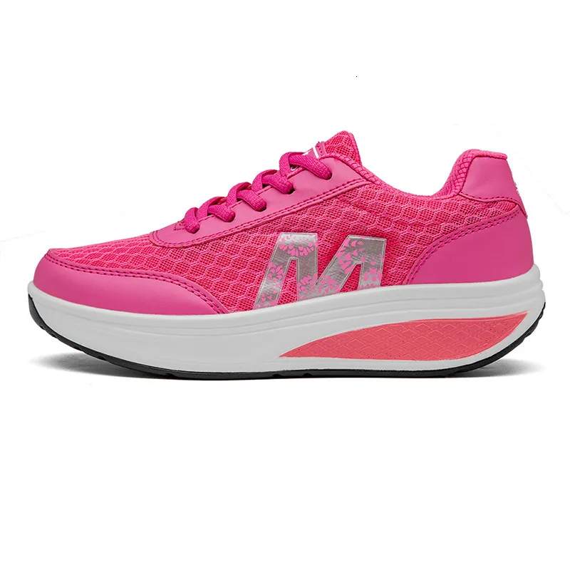 Women S Sports Rocking Travel Outdoor Mesh Sponge Cake Single Shoes Ddmysaturn_voghion.com