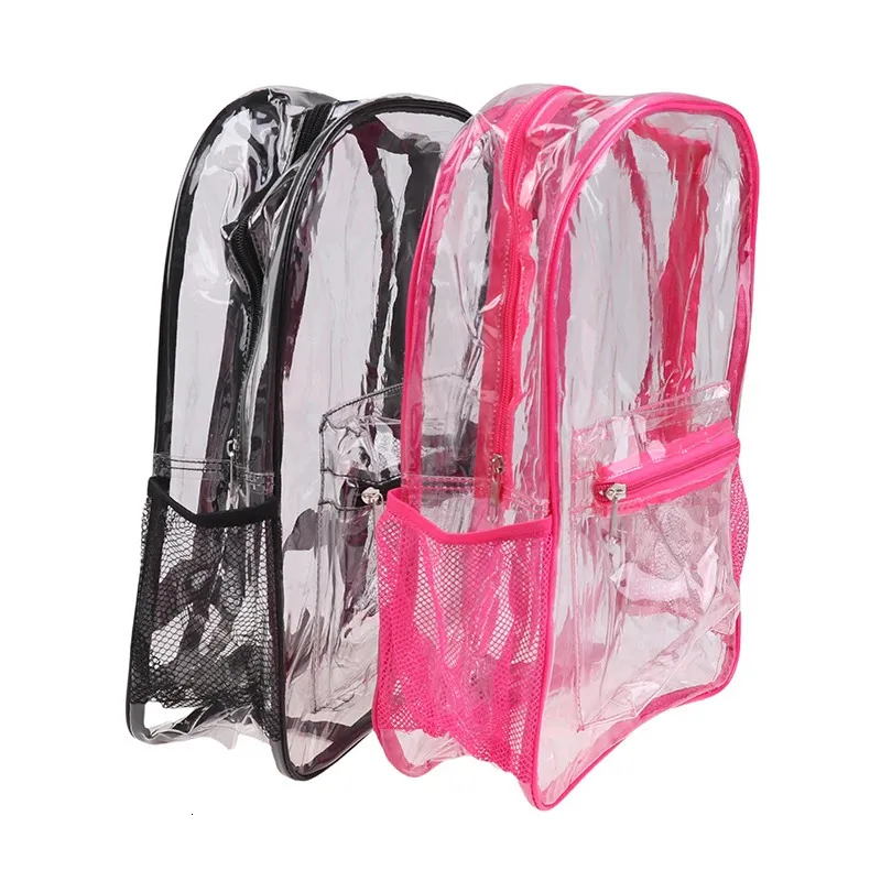 Zaino trasparente impermeabile in pvc per sport e viaggi_voghion.com