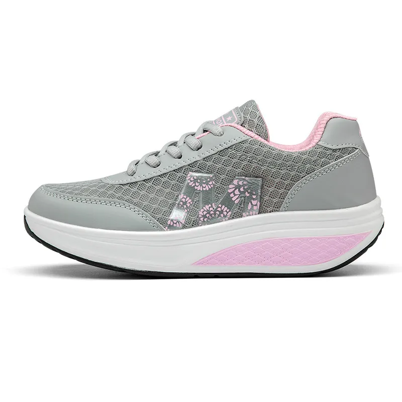 Women S Sports Rocking Travel Outdoor Mesh Sponge Cake Single Shoes Ddmysaturn_voghion.com