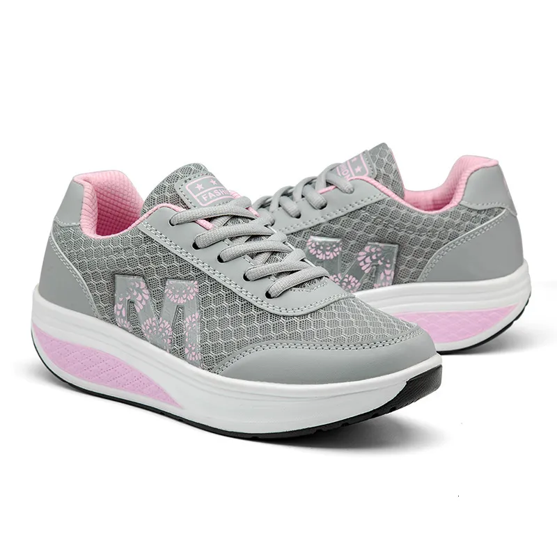 Women S Sports Rocking Travel Outdoor Mesh Sponge Cake Single Shoes Ddmysaturn_voghion.com