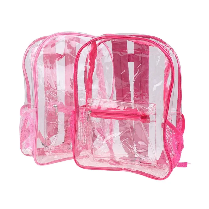 Zaino trasparente impermeabile in pvc per sport e viaggi_voghion.com