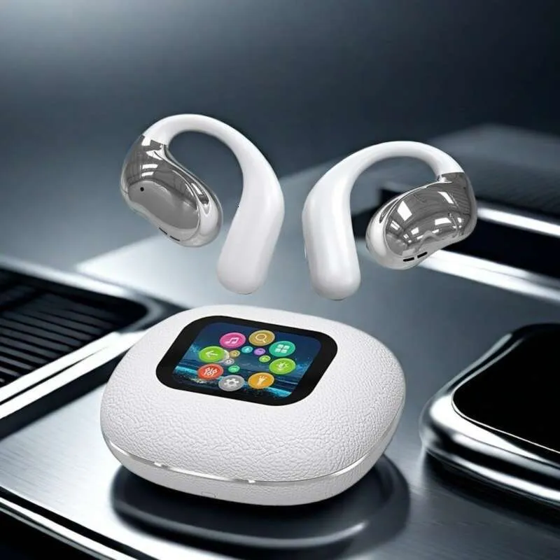 Smart Sport Clip-On Bluetooth Earbuds with Digital Screen, YJ33 Smart Sport Clip-On Bluetooth Earbuds with Digital Screen, YJ33