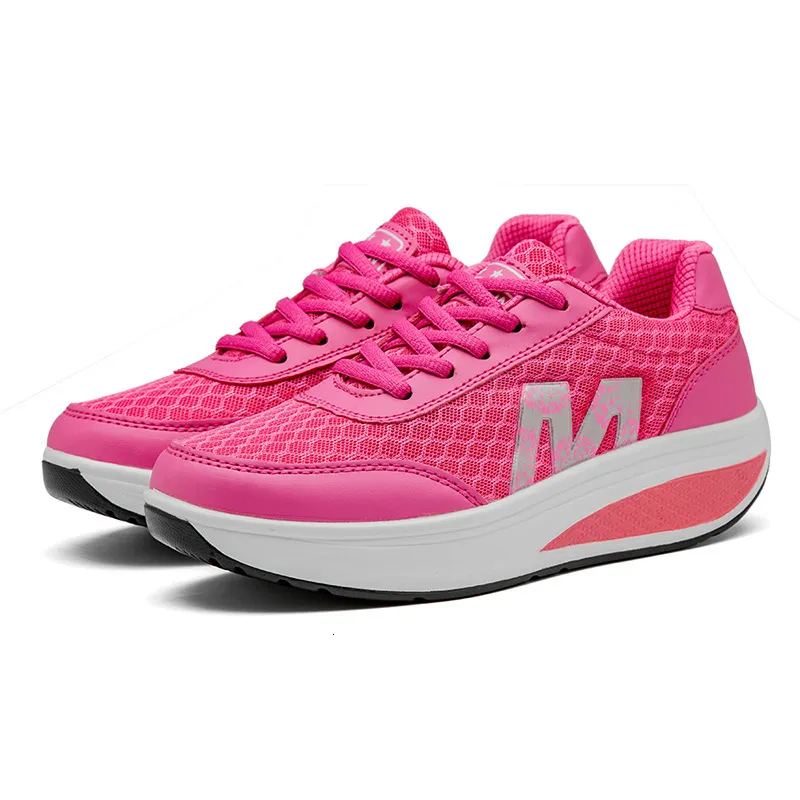 Women S Sports Rocking Travel Outdoor Mesh Sponge Cake Single Shoes Ddmysaturn_voghion.com