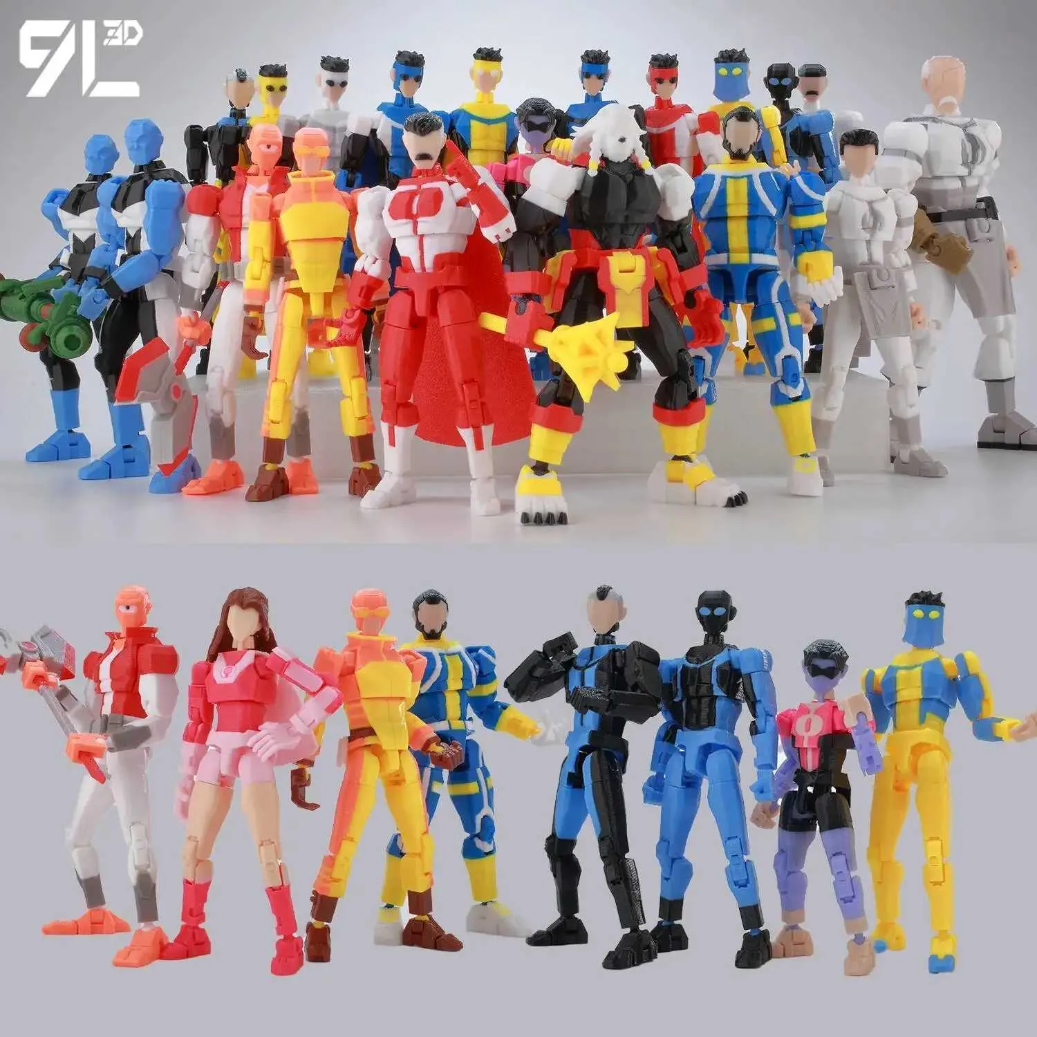 9L3D Lucky 13 Invincible Boy Omni Aksiyon Figürü 3D Yi TL422.85