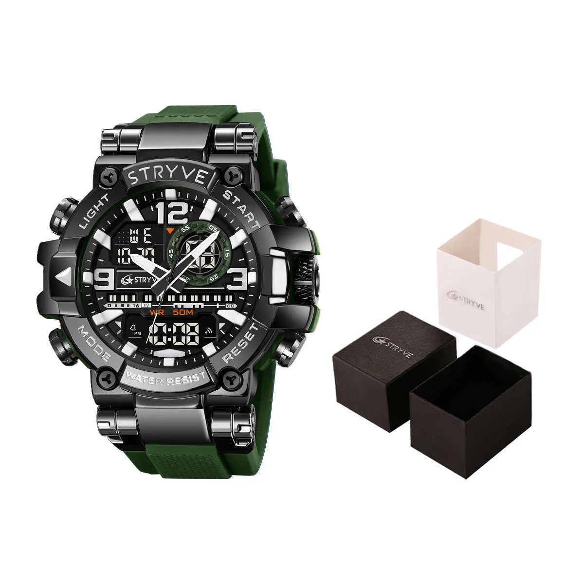 Forrader Orologio Sportivo Da Uomo Outdoor 50M Impermeabile Grande Viso - Foto 10