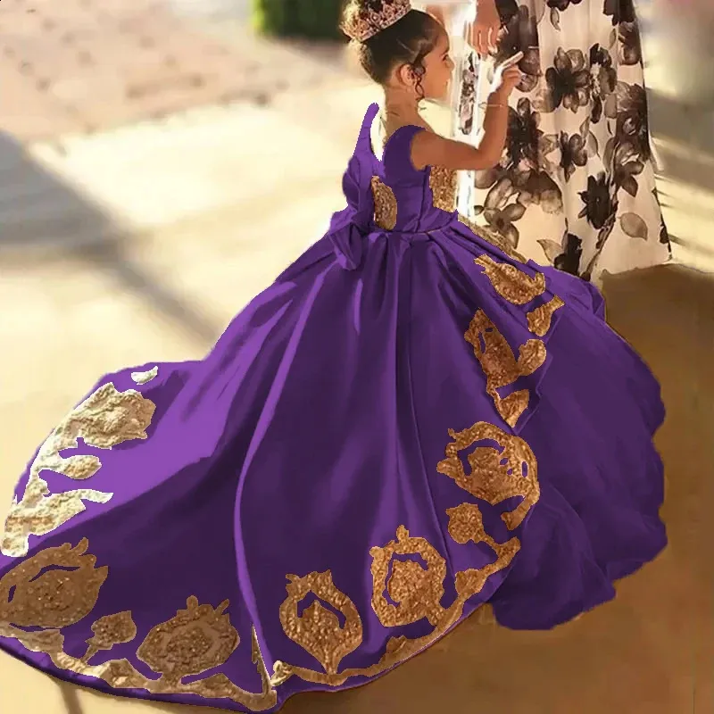 Flower Girl Dress with Beading Lace Up Back Satin for Kids Birthday Pageant Gown Purple Gradient from Dhgate Girl's Dresses - price 126.16 Flower Girl Dress with Beading Lace Up Back Satin for Kids Birthday Pageant Gown Purple Gradient from Dhgate Girl's Dresses - price 126.16