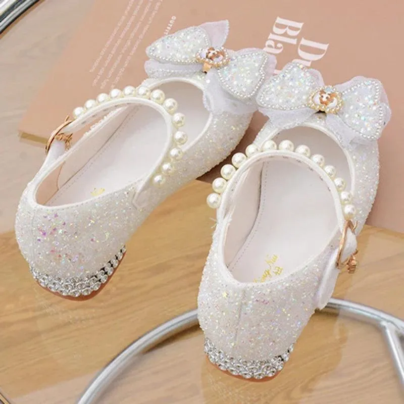 white sequin dress shoes Girls Shoes High Heels White Sequin Princess Party... From Goodluck_5188, Rs.1,855.3