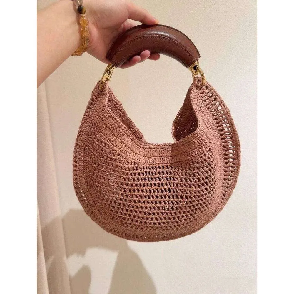 Klassische Strohtaschen für Damen, luxuriöse Designer-Handtasche im Retro-Stil, lässige Strandtasche mit Cut-Outs, Hobo-Tasche, Achseltasche_voghion.com