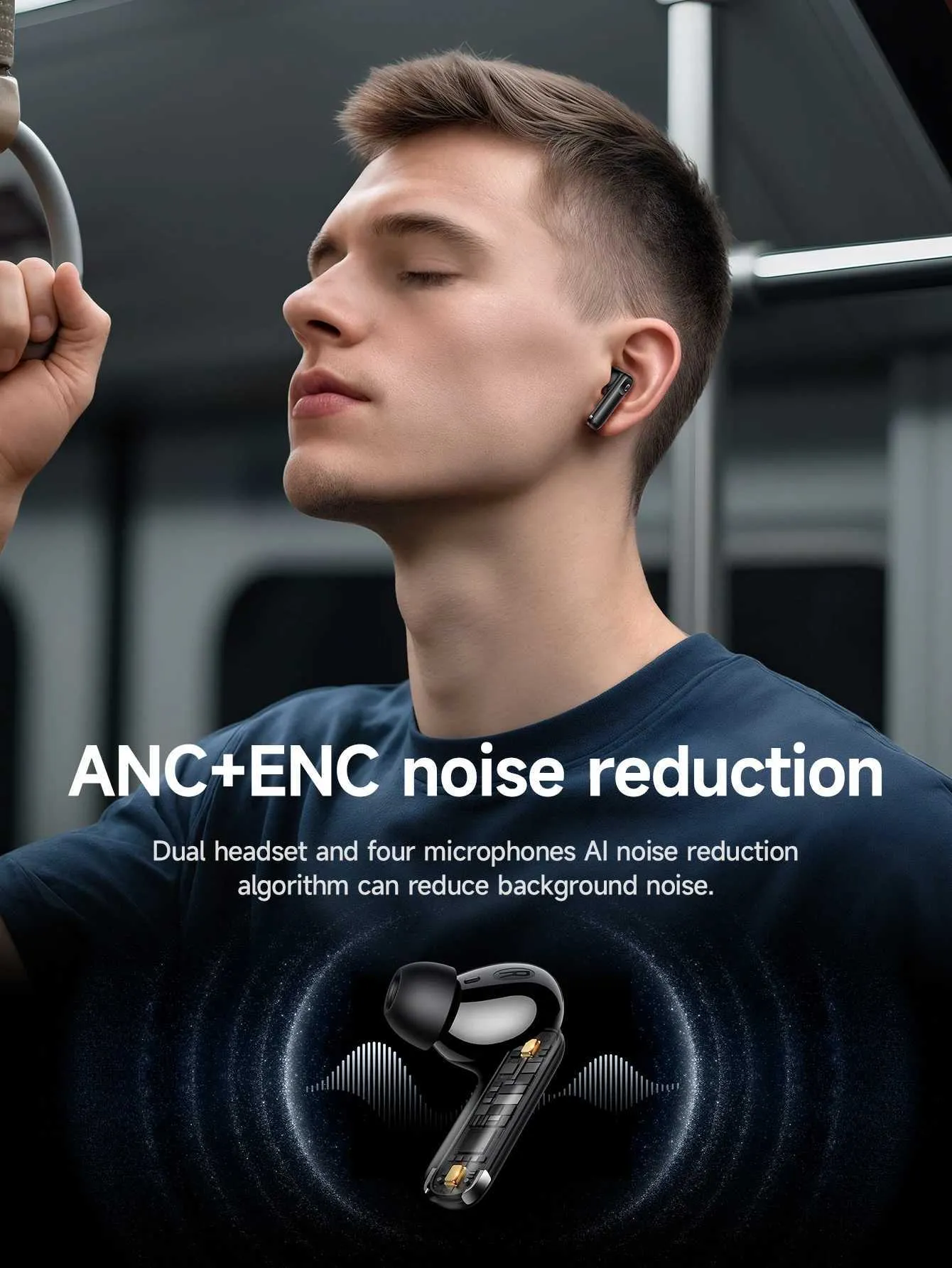 HOCO EQ27 AI ANCENC Smart AI Translation Wired Headphones Earphones ...