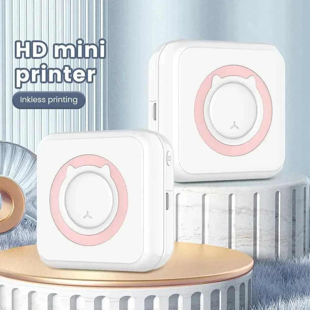 Mini Inkless Thermal Label Printer Portable Wireless Bluetooth for ...