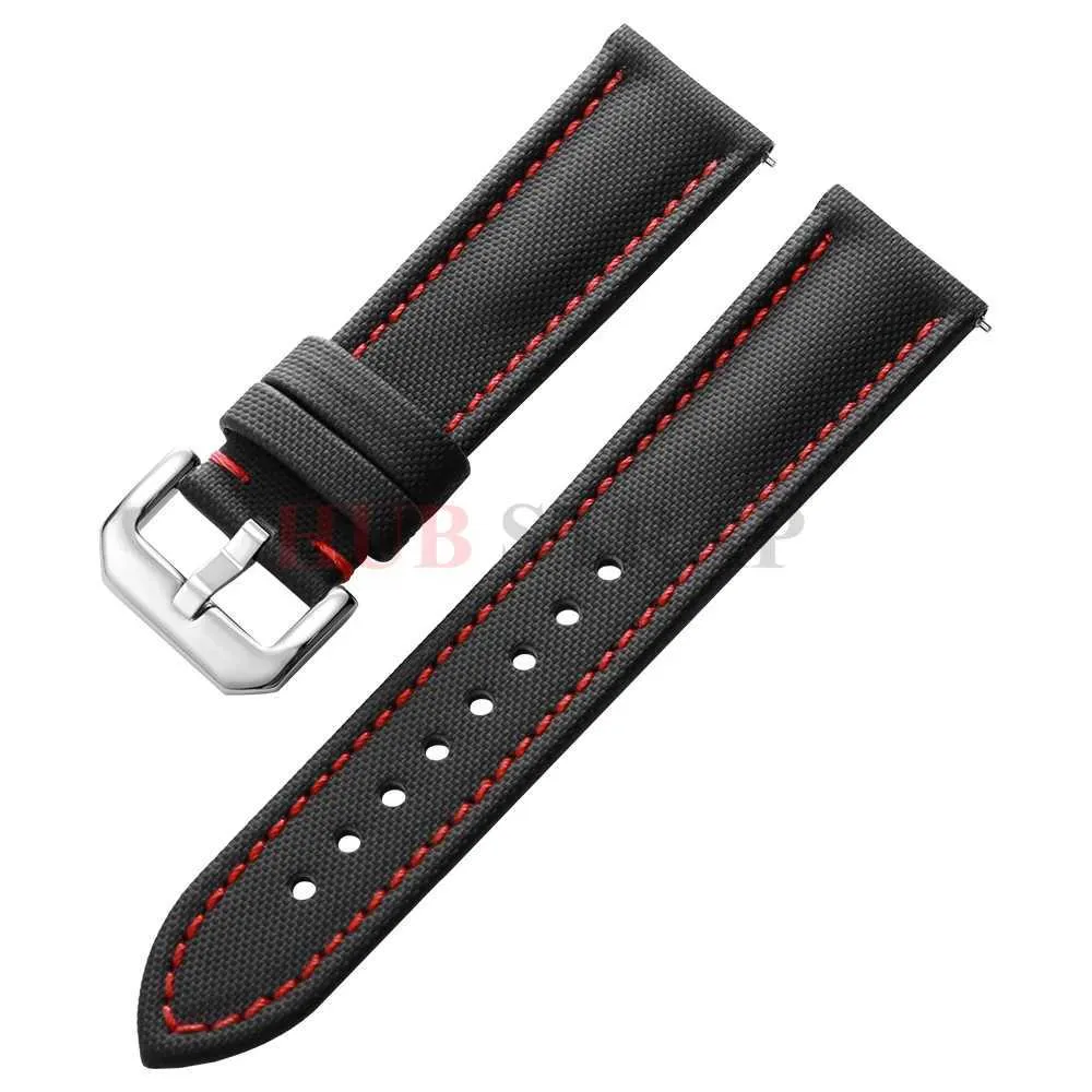 tonjett high quality multicolor nylon sailcloth watch... 20mm 22mm 23mm Nylon Quick Release Waterproof Sailcloth Watch Strap ...